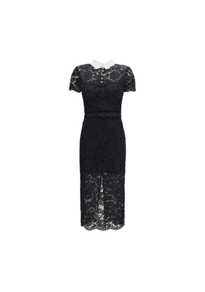 Self-Portrait Black Polyester Casual Dress - 10