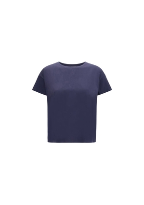 Loulou De Saison Blue Cotton T-Shirt - L