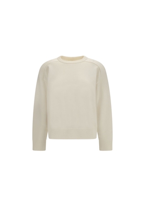 Loulou De Saison White Wool Oves Aries Sweatshirt - L