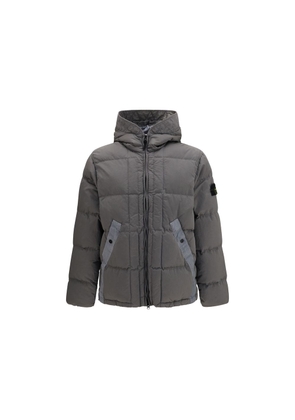 Stone Island Bicolor Polyamide Full-Length Jacket - S