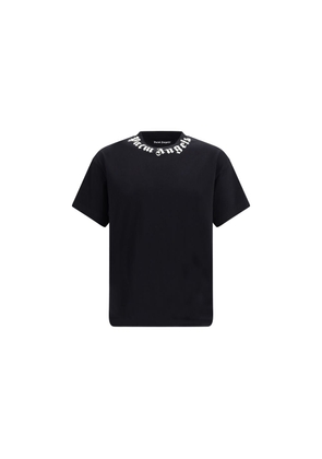 Palm Angels Black Cotton T-Shirt - L