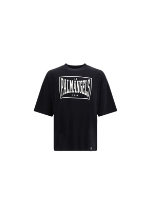 Palm Angels Black Cotton T-Shirt - L