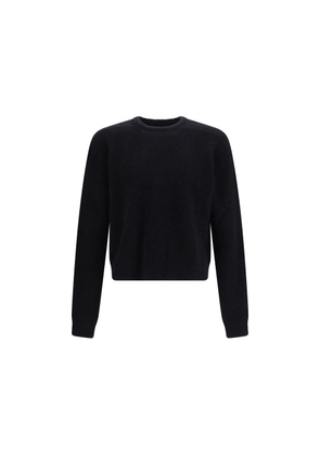 Rick Owens Black Alpaca Vicugna Pacos Sweatshirt - L