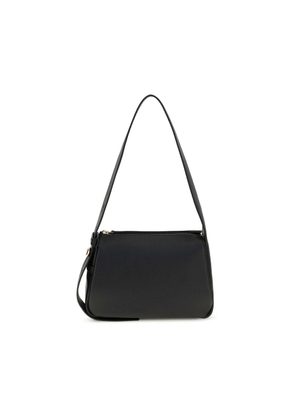Tory Burch Black Calf Leather Bos Taurus Shoulder Bag