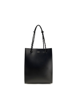 Jil Sander Black Calf Leather Bos Taurus Shoulder Bag