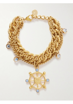 RABANNE - Gold-tone Crystal Bracelet - One size