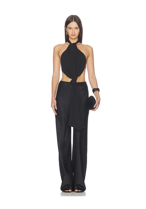ALL THE WAYS Charlotte Halter Top in Black. Size XS. Also in XXS, S, M, L, XL.