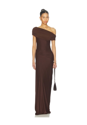 Deme by Gabriella The Katya Dress in Brown. Size S. Also in XS, M, XL.