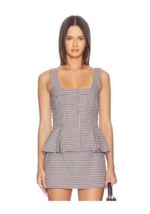 Amanda Uprichard Dayna Top in Red. Size S. Also in XS, M, L, XL.