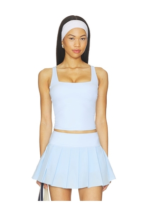 Astoria Square Neck Tank Top in Baby Blue. Size XS. Also in S, M, L.