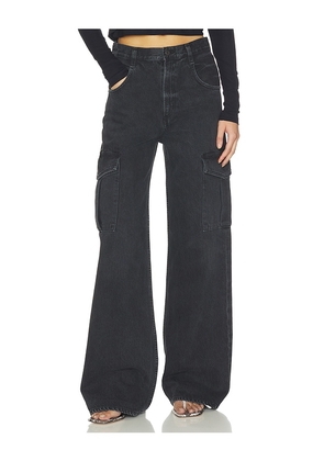 AGOLDE Minka Cargo Jeans in Black. Size 23. Also in 24, 25, 26, 27, 28, 29, 30, 31, 32, 33, 34.