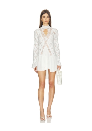 Free People First Crush Lace Tunic in White. Size XS. Also in L, M, S.