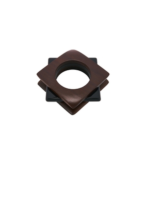 Heaven Mayhem Notte Bangle Set in Brown.