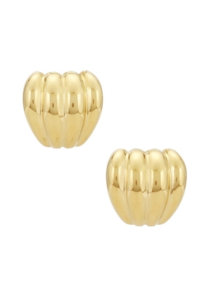 Heaven Mayhem Aurelia Earrings in Metallic Gold.