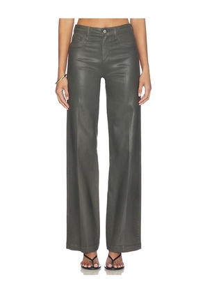 L'AGENCE Scottie Wide Leg Pant in Olive. Size 25. Also in 23, 24, 26, 27, 28, 29, 30, 31.