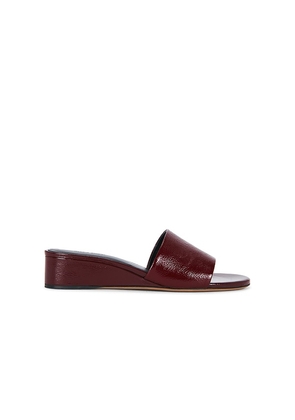 Mansur Gavriel Zeppa Slide in Burgundy. Size 36. Also in 38, 39.