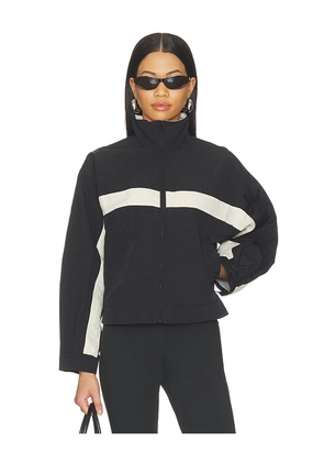 LIONESS Essential Windbreaker in Black. Size XXS. Also in XS, S, M, L, XL.