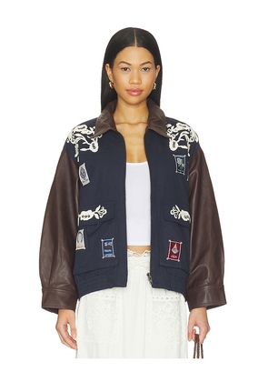 Sea Georgie Sportswear Embroided Jacket in Navy. Size S. Also in XXS, XS, M, L, XL.