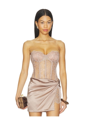 retrofete Gale Bodysuit in Neutral. Size XS. Also in S, M, L, XL.