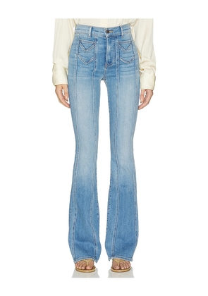Veronica Beard Beverly High Rise Skinny Flare Jean in Blue. Size 24. Also in 25, 26, 27, 28, 29.