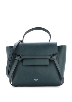 Celine Pre-Owned Belt Bag Textured Leather Nano shoulder bag - Green
