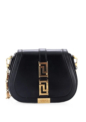 Versace Pre-Owned Greca Goddess Leather Small shoulder bag - Black