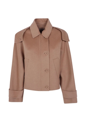 TWINSET hooded button-up jacket - Neutrals
