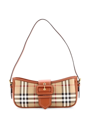 Burberry Pre-Owned Buckle Sling Vintage Check Coated Canvas shoulder bag - Brown