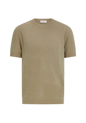 Ferragamo short-sleeve knitted top - Neutrals