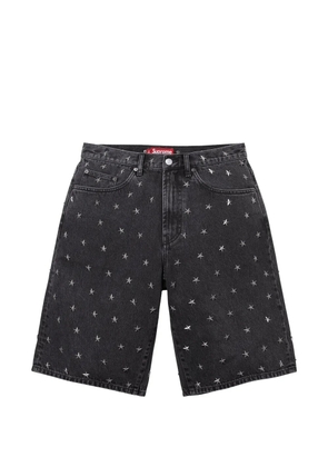 Supreme star-studded baggy shorts - Black