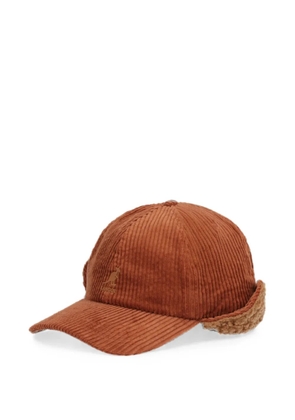 Kangol Cozy Cord Earflap baseball cap - Brown