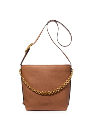 Michael Michael Kors Nolita small pebbled leather bucket tote bag - Brown