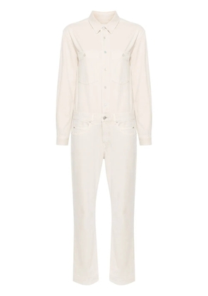 ISABEL MARANT Imane long-sleeve denim jumpsuit - Neutrals