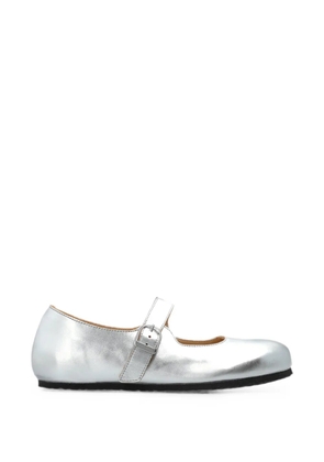 Birkenstock Santa Clarita buckle-fastening ballet flats - Silver