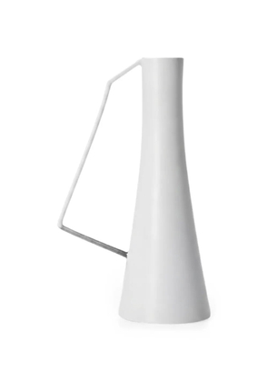 Domeniconi geometric side-handle vase - White