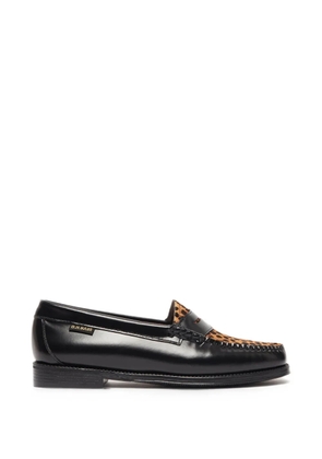 G.H.Bass Easy Weejuns leopard-print loafers - Black