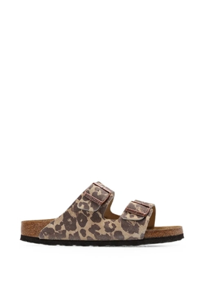 Birkenstock Arizona leopard-print sandals - Neutrals