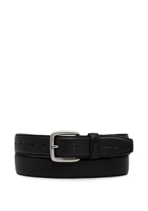 Levi's Finn Feather Edge logo-embossed leather belt - Black