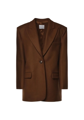 THE ANDAMANE single-breasted blazer - Brown