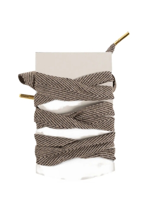 Golden Goose herringbone shoelaces - Brown