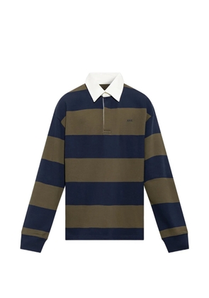 A.P.C. long-sleeve polo shirt - Blue