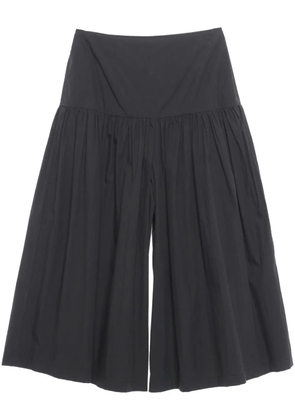 Amomento pleated wide-leg shorts - Black