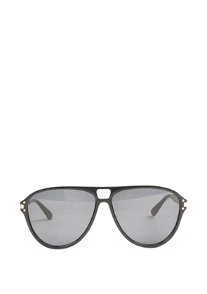 AMIRI logo-plaque pilot-frame sunglasses - Black