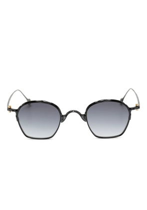 Yohji Yamamoto geometric-frame sunglasses - Black