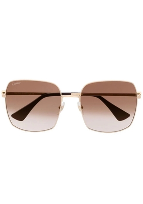 Cartier Eyewear square-frame sunglasses - Gold