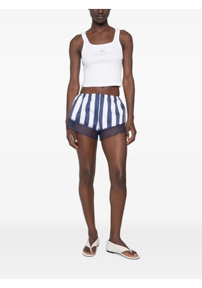 Sporty & Rich x Juicy Couture rhinestone-embellished ribbed tank top - White