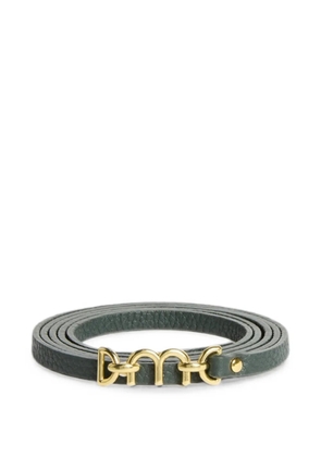 MOMONÌ Farrel double-wrap leather belt - Green