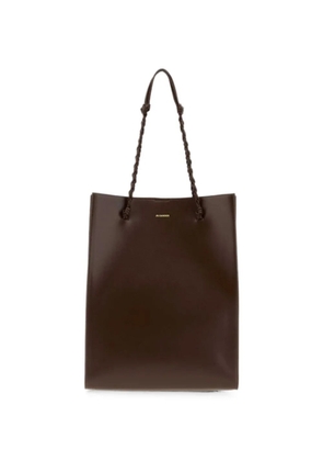 Jil Sander Tangle leather tote bag - Brown