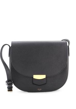 Celine Pre-Owned Trotteur Grainy Leather Medium crossbody bag - Black