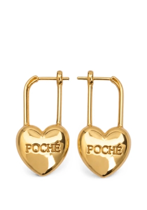 Poche Paris Heart drop earrings - Gold